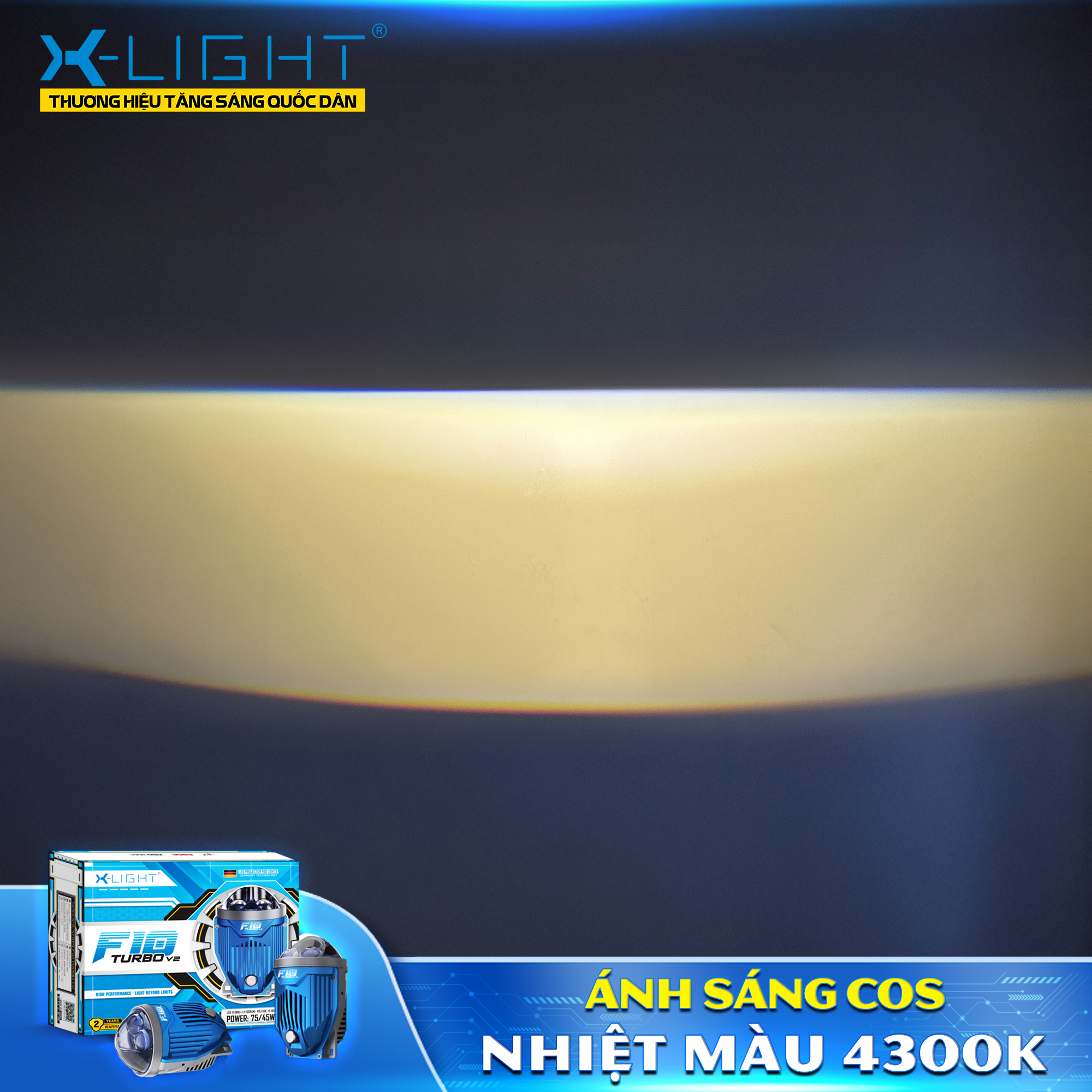 ĐÈN BI GẦM X-LIGHT F10 TURBO V2